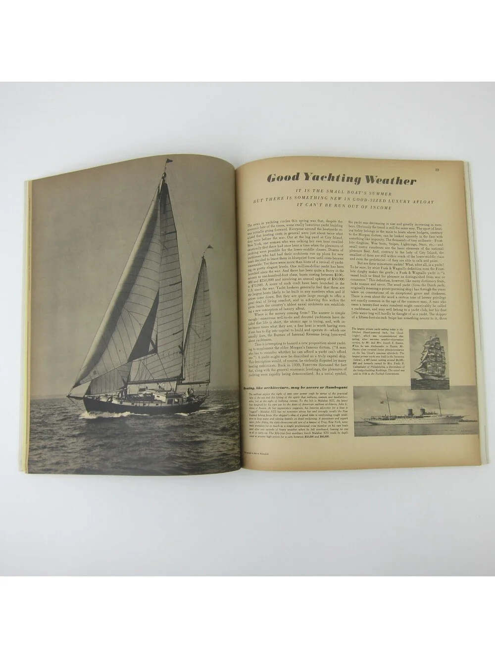 Vintage FORTUNE Magazine July 1947 Bank of America, Hochschild, Yachting, Circus